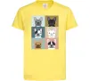 Дитяча футболка Bulldog popart Лимонний фото