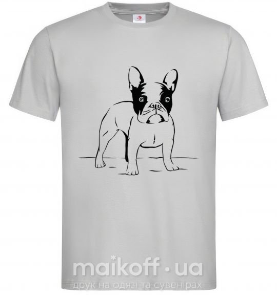 Мужская футболка Bulldog Серый фото
