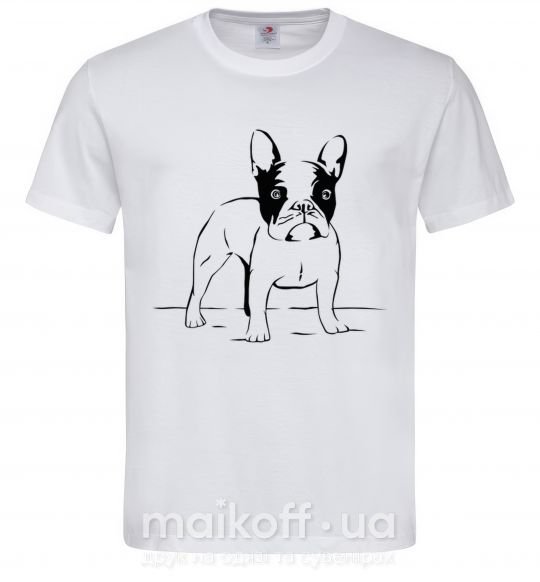 Мужская футболка Bulldog Белый фото