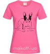 Жіноча футболка Bulldog Яскраво-рожевий фото