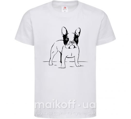 Детская футболка Bulldog Белый фото