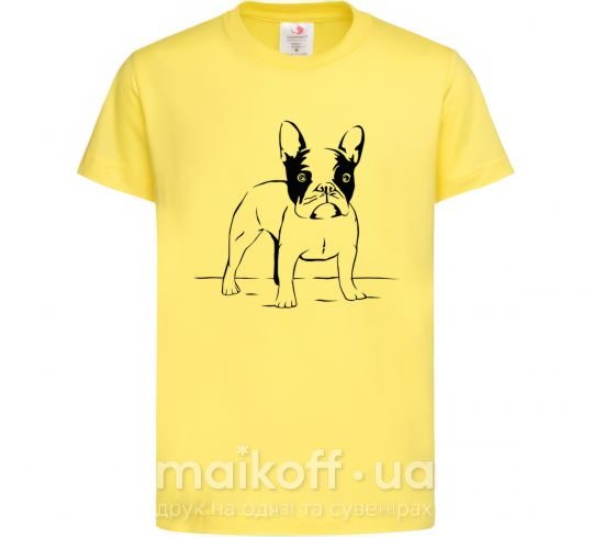 Детская футболка Bulldog Лимонный фото