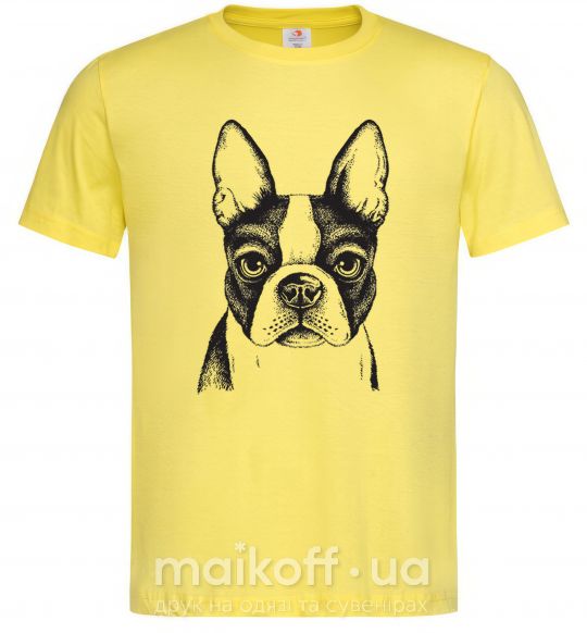 Чоловіча футболка Bulldog illustration Лимонний фото