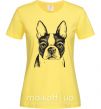Жіноча футболка Bulldog illustration Лимонний фото