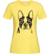 Женская футболка Bulldog illustration Лимонный Женская футболка Bulldog illustration Лимонный фото