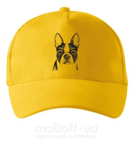 Кепка Bulldog illustration Сонячно жовтий фото