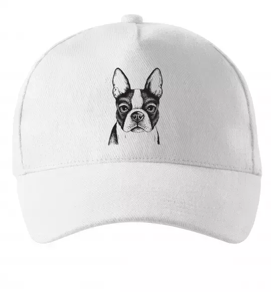 Кепка Bulldog illustration Белый фото