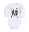 Детский боди Bulldog illustration Белый фото