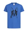 Дитяча футболка Bulldog illustration Яскраво-синій фото
