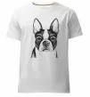 Чоловіча преміум футболка Bulldog illustration Білий фото