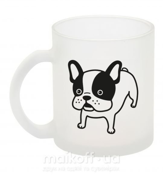 Чашка скляна Funny Bulldog Фроузен фото