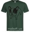 Мужская футболка Funny Bulldog Темно-зеленый фото