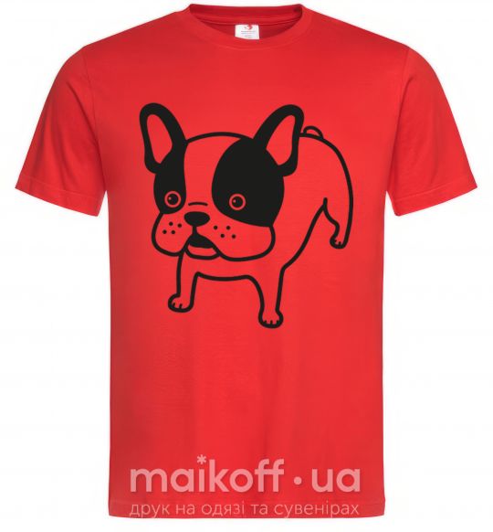 Чоловіча футболка Funny Bulldog Червоний фото