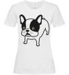 Жіноча футболка Funny Bulldog Білий фото