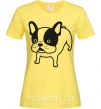 Женская футболка Funny Bulldog Лимонный фото