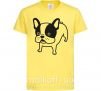 Детская футболка Funny Bulldog Лимонный фото