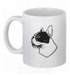 Чашка керамическая Black Bulldog Белый фото
