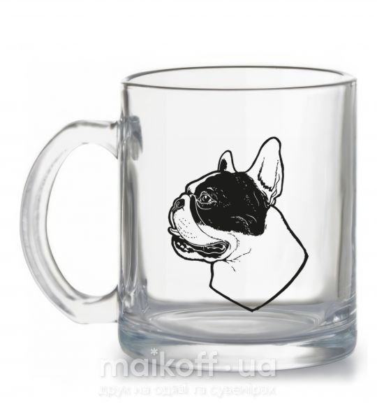 Чашка скляна Black Bulldog Прозорий фото
