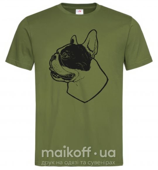 Мужская футболка Black Bulldog Оливковый фото