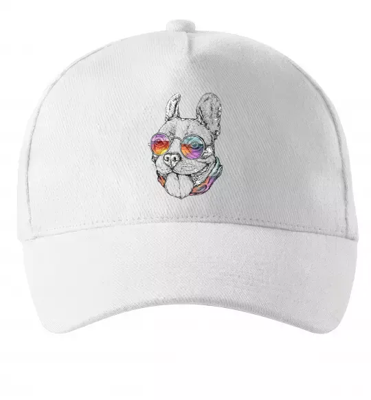 Кепка Hippie bulldog Білий фото