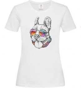 Жіноча футболка Hippie bulldog