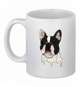 Чашка керамическая Бульдог малюнок