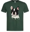 Чоловіча футболка Бульдог малюнок Темно-зелений Чоловіча футболка Бульдог малюнок Темно-зелений фото