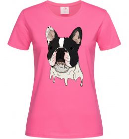 Женская футболка Бульдог малюнок Женская футболка Бульдог малюнок