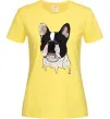 Жіноча футболка Бульдог малюнок Лимонний Жіноча футболка Бульдог малюнок Лимонний фото