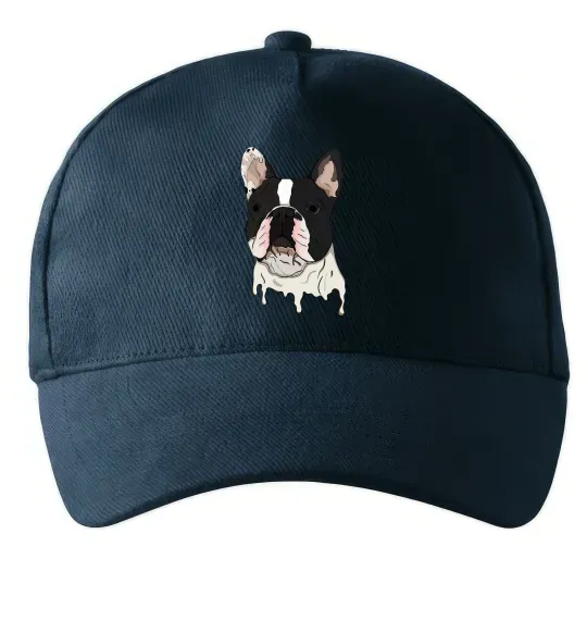 Кепка Бульдог малюнок Темно-синій фото