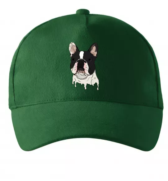 Кепка Бульдог малюнок Темно-зелений фото