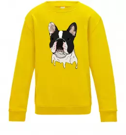 Дитячий світшот Бульдог з ланцюгом Чорний фото