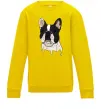 Детский Свитшот Бульдог малюнок Солнечно желтый фото