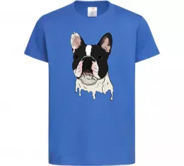 Детская футболка Multicolor bulldog Ярко-синий фото