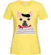 Жіноча футболка Бульдог моряк Лимонний Жіноча футболка Бульдог моряк Лимонний фото