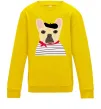 Детский Свитшот Бульдог моряк Солнечно желтый Детский Свитшот Бульдог моряк Солнечно желтый фото