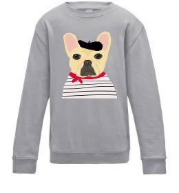 Детский Свитшот Бульдог моряк Детский Свитшот Бульдог моряк