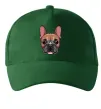 Кепка Малюнок морда бульдога Темно-зеленый фото