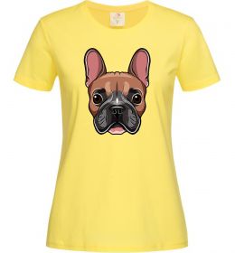Жіноча футболка Малюнок морда бульдога