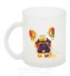 Чашка скляна Multicolor bulldog Фроузен фото