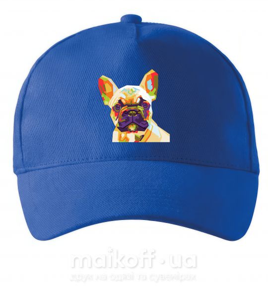 Кепка Multicolor bulldog Яскраво-синій фото