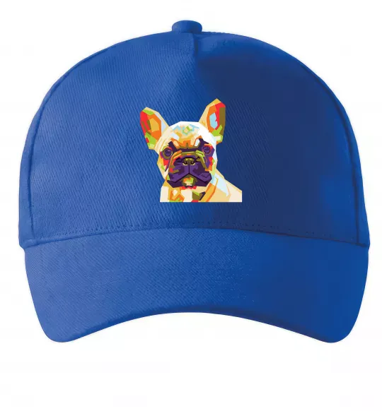 Кепка Multicolor bulldog Яскраво-синій фото