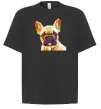 Футболка Оверсайз Multicolor bulldog Черный Футболка Оверсайз Multicolor bulldog Черный фото