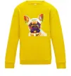 Детский Свитшот Multicolor bulldog Солнечно желтый фото