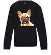 Детский Свитшот Multicolor bulldog Черный фото