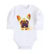 Детский боди Multicolor bulldog Белый фото