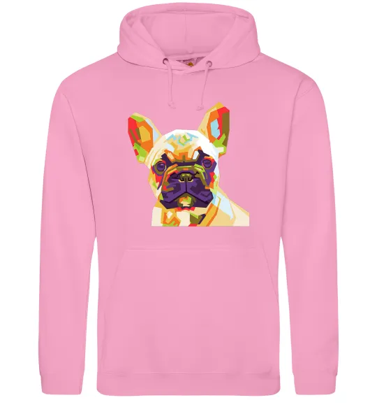 Чоловіча толстовка (худі) Multicolor bulldog Рожевий фото
