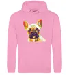 Чоловіча толстовка (худі) Multicolor bulldog Рожевий фото