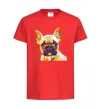 Детская футболка Multicolor bulldog Красный фото
