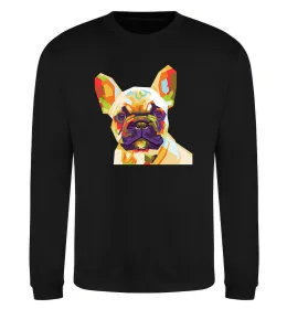 Свитшот Multicolor bulldog Черный фото